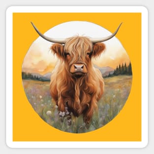 Highland Cow Sticker